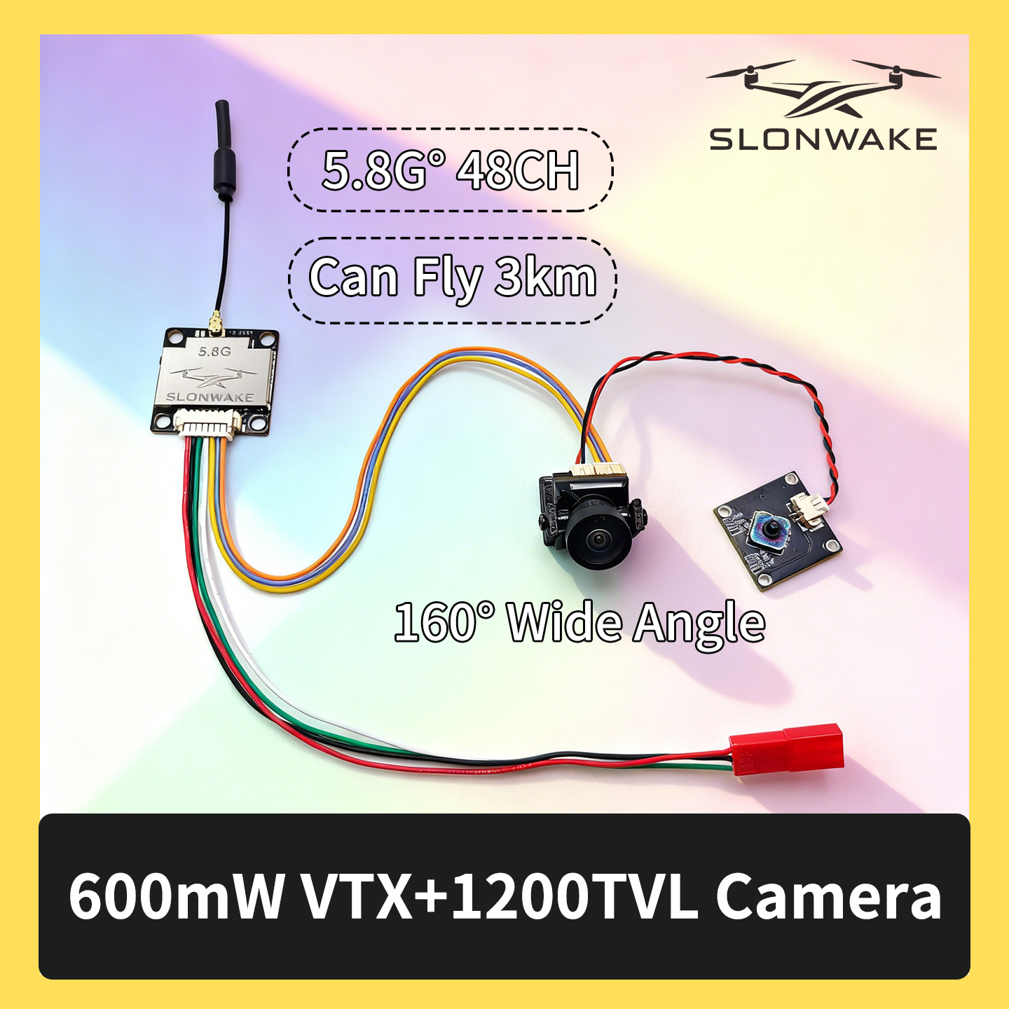 Drone Kit Fpv - SLONWAKE 5.8G 600 mW 7–24 V