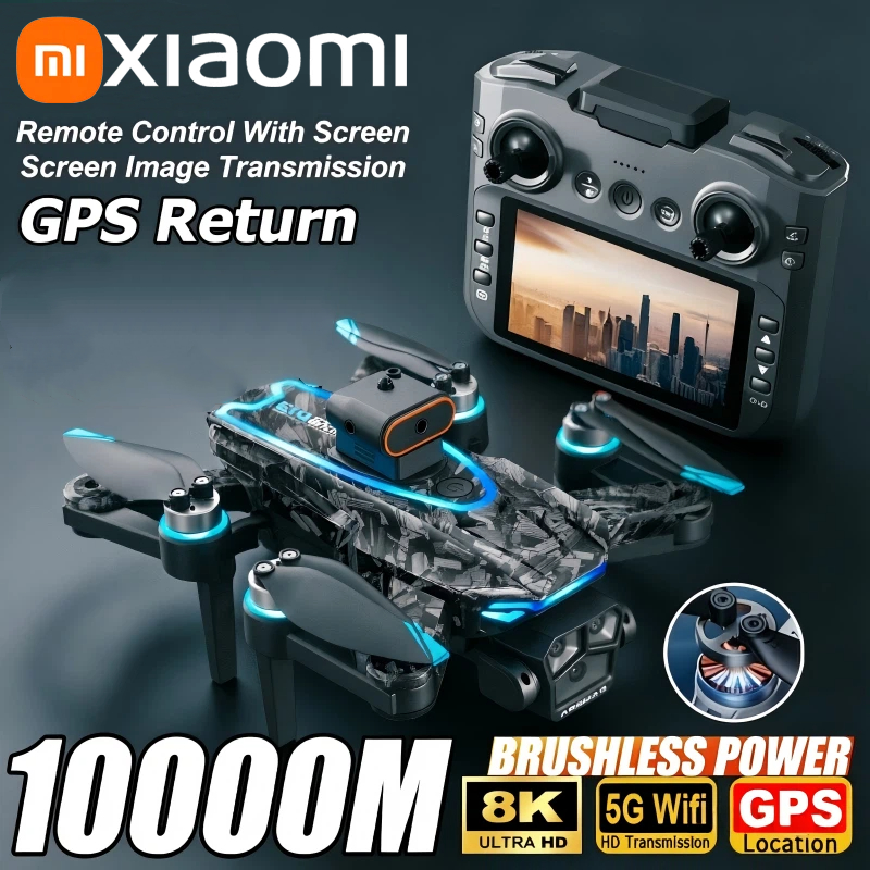 Drone Kit With Camera - Xiaomi D13 GPS-Drohne, 8K, Dreifachkamera, HD,