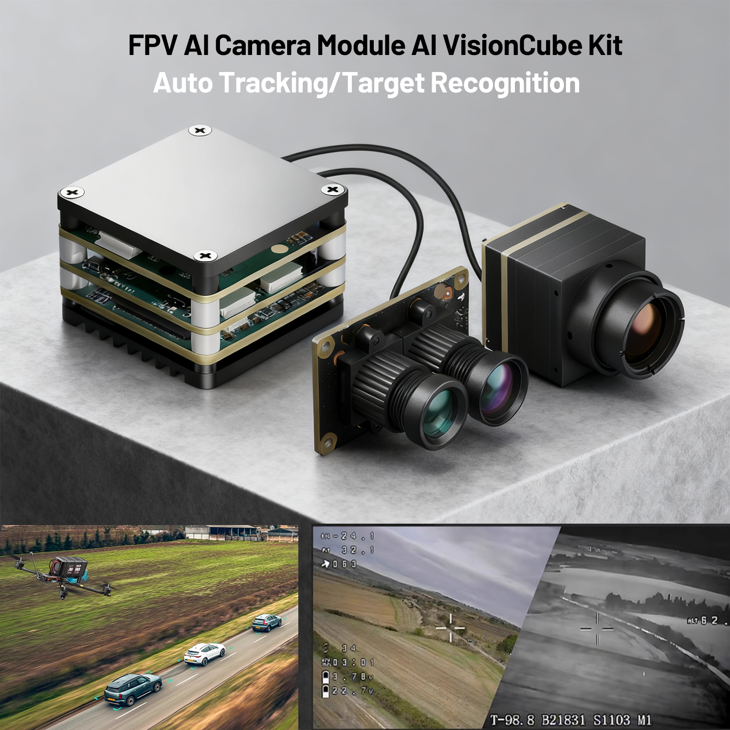 Drone Kit Fpv - FPV AI-Kameramodul AI VisionCube Kit /
