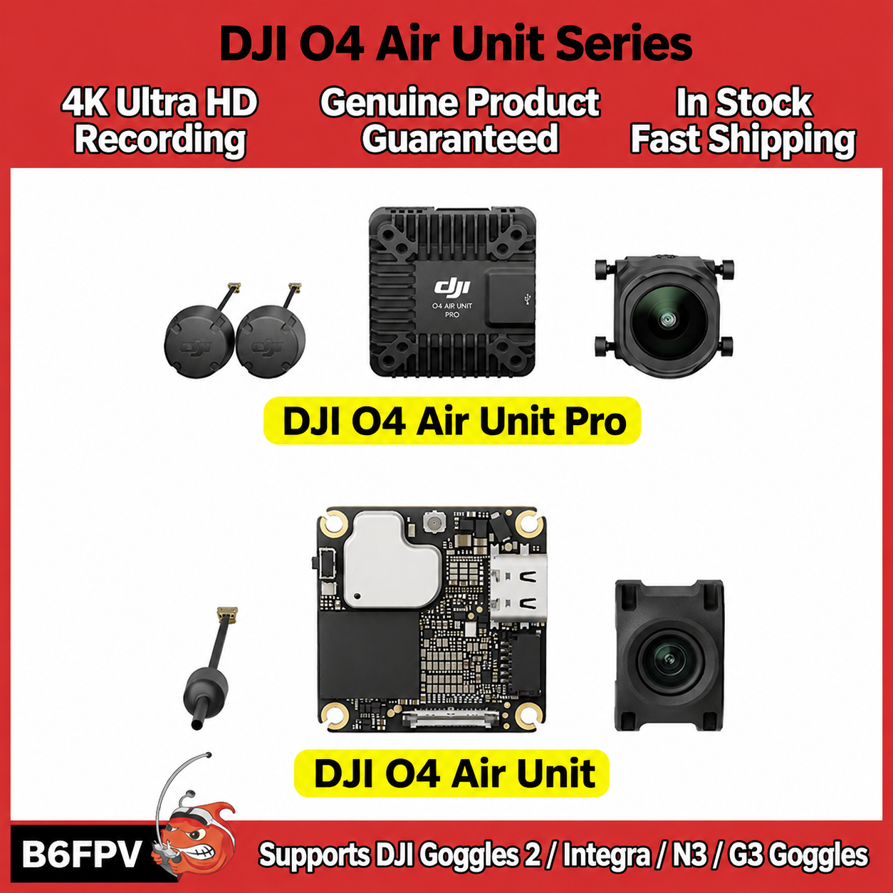 Drone Kit Long Range - DJI O4 Air Unit Serie Flaggschiff-FPV-System:
