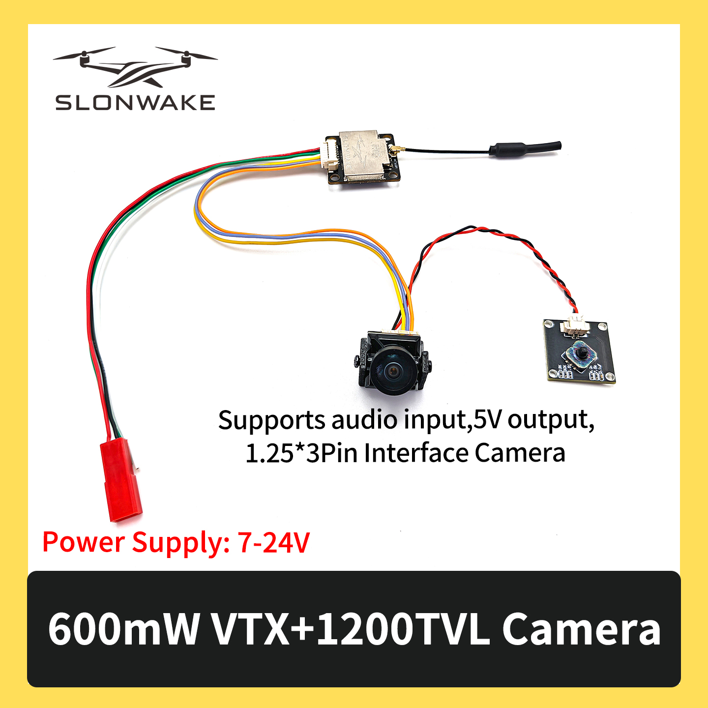 SLONWAKE 5.8G 600 mW 7–24 V FP – Drone Kit Fpv Bewertung und Preis