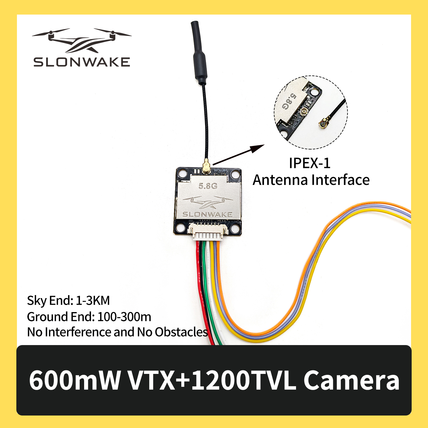 SLONWAKE 5.8G 600 mW 7–24 V FP – Drone Kit Fpv Bewertung und Preis