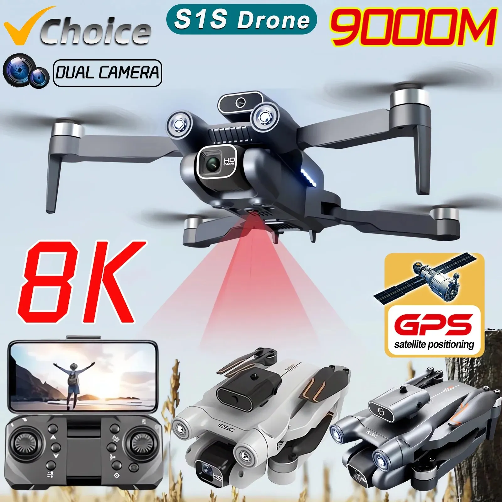 Neue s1s 5g gps drohnen kamera – Drone Kit Professional Bewertung und Preis