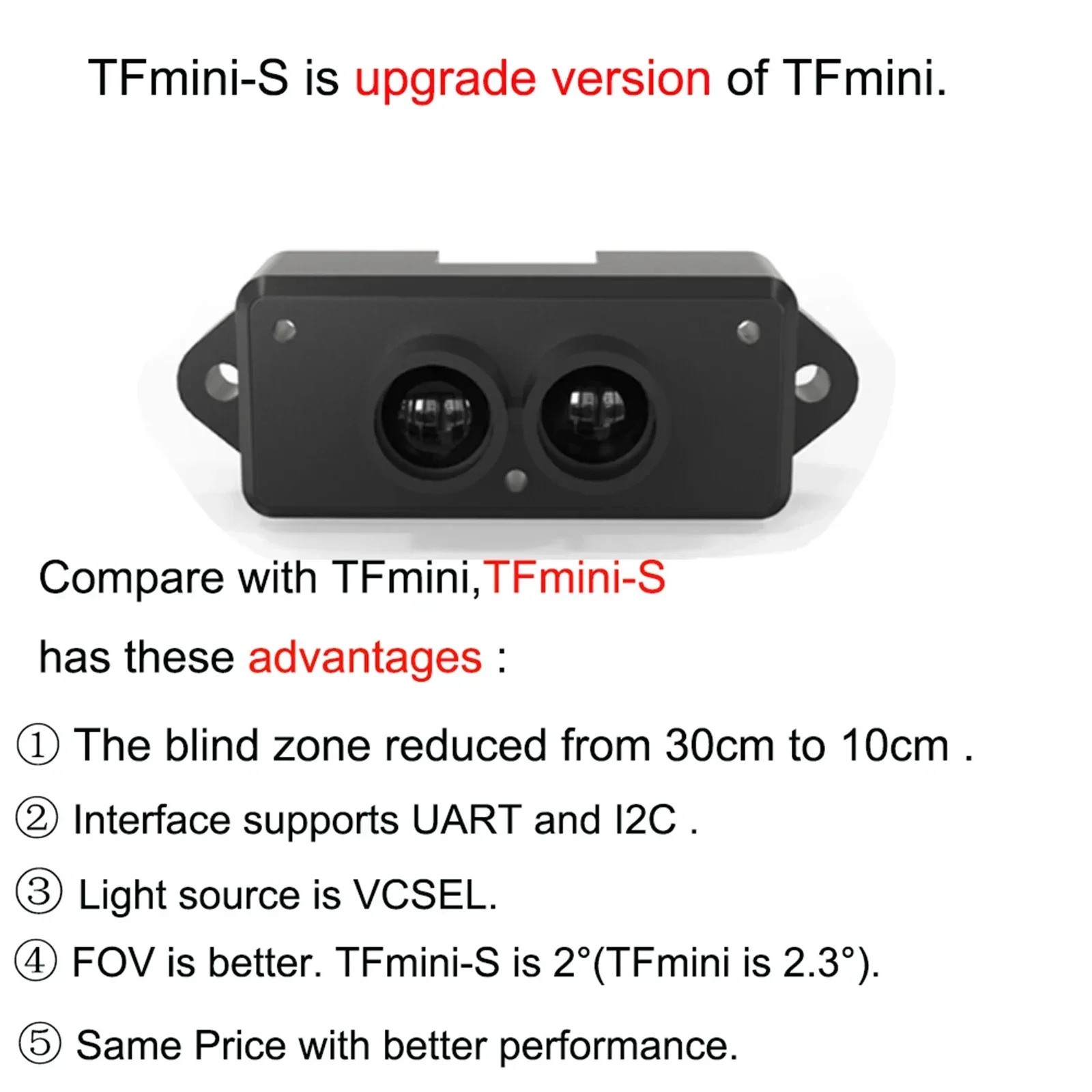 TFmini-S Benewake Micro LiDAR  – Drone Kit Hexacopter Bewertung und Preis