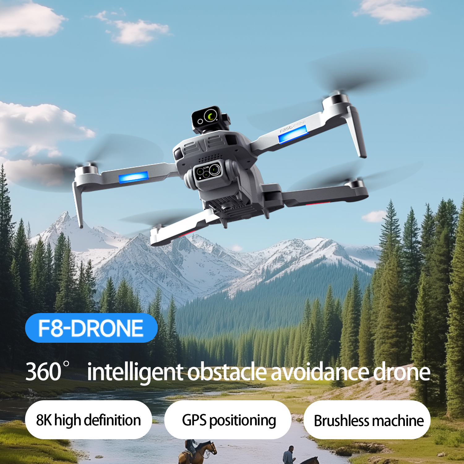 F8 MAX GPS-Drohne, professione – Drone Kit Professional Bewertung und Preis