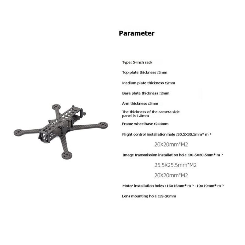 AA84 HGLRC Carbonfaser MY5 5 Z – Drone Kit Racing Bewertung und Preis